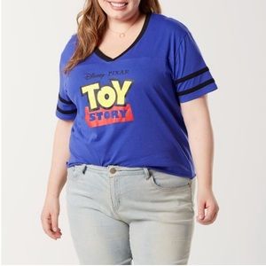 DISNEY. Toy Story Cropped top. Royal blue sz XL Jr